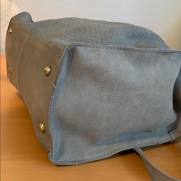 Anthropologie Miss Albright tassel tote purse gray - Picture 6 of 8